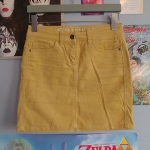 Esprit corduroy skirt in mustard yellow